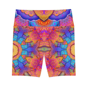 Sunset Mandala Workout Shorts