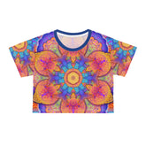 Psychedelic Mandala Crop Tee