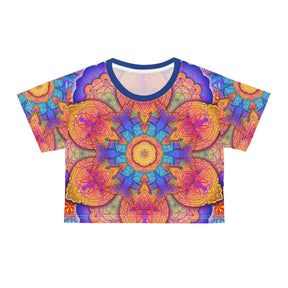 Psychedelic Mandala Crop Tee