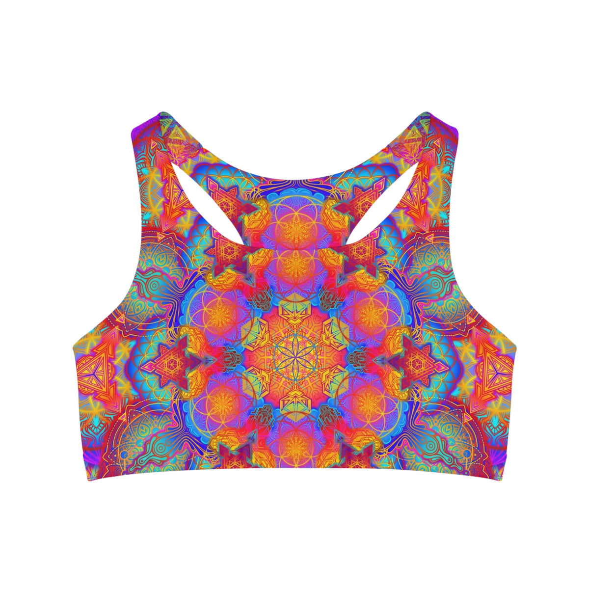 Psychedelic Mandala Sports Bra