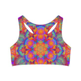 Psychedelic Mandala Sports Bra