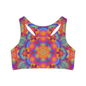 Psychedelic Mandala Sports Bra