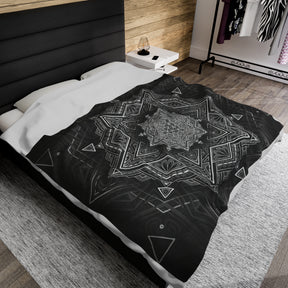 Star Tetrahedron Velveteen Plush Blanket