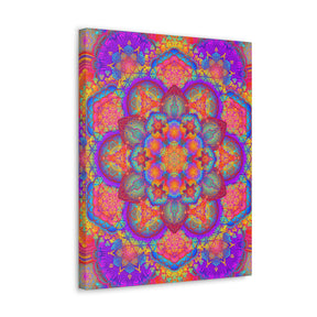 Psychedelic Mandala Canvas Print