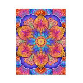 Psychedelic Mandala Velveteen Plush Blanket