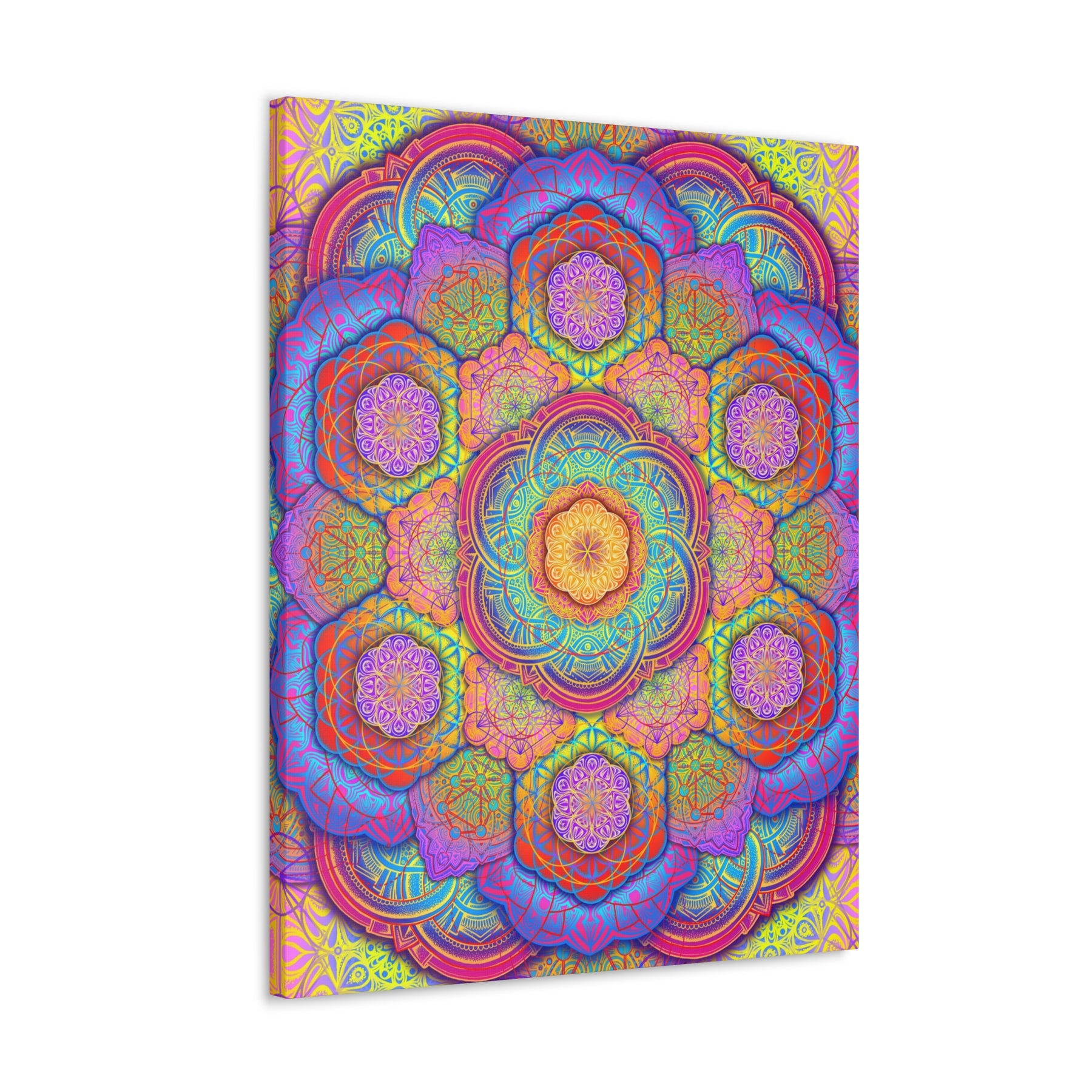 Psychedelic Mandala Canvas Print