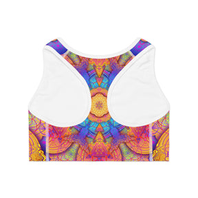 Psychedelic Mandala Sports Bra