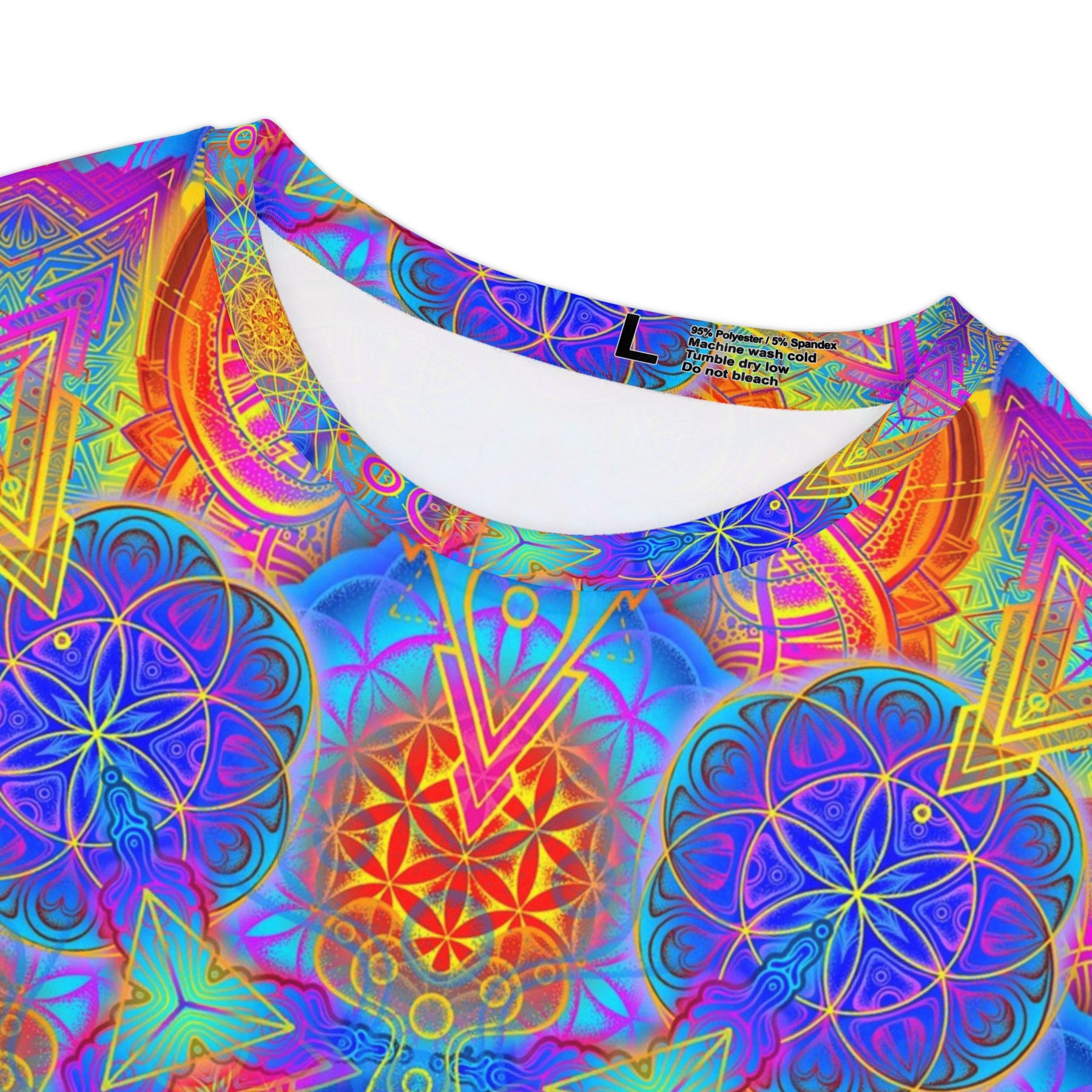 Psychedelic Metatron's Cube Mandala - Women's Short Sleeve Shirt