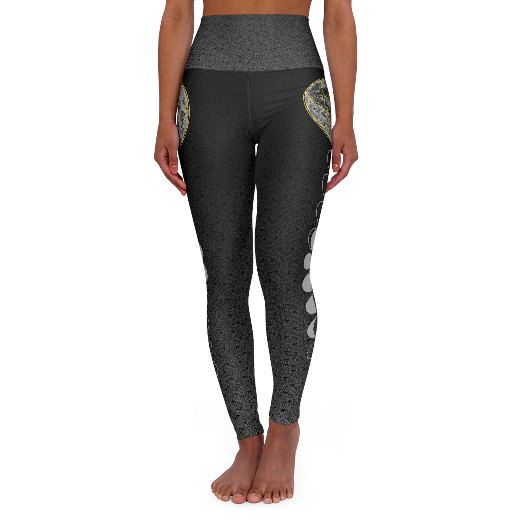 Seed of Life Moonphase - High Waisted Yoga Leggings