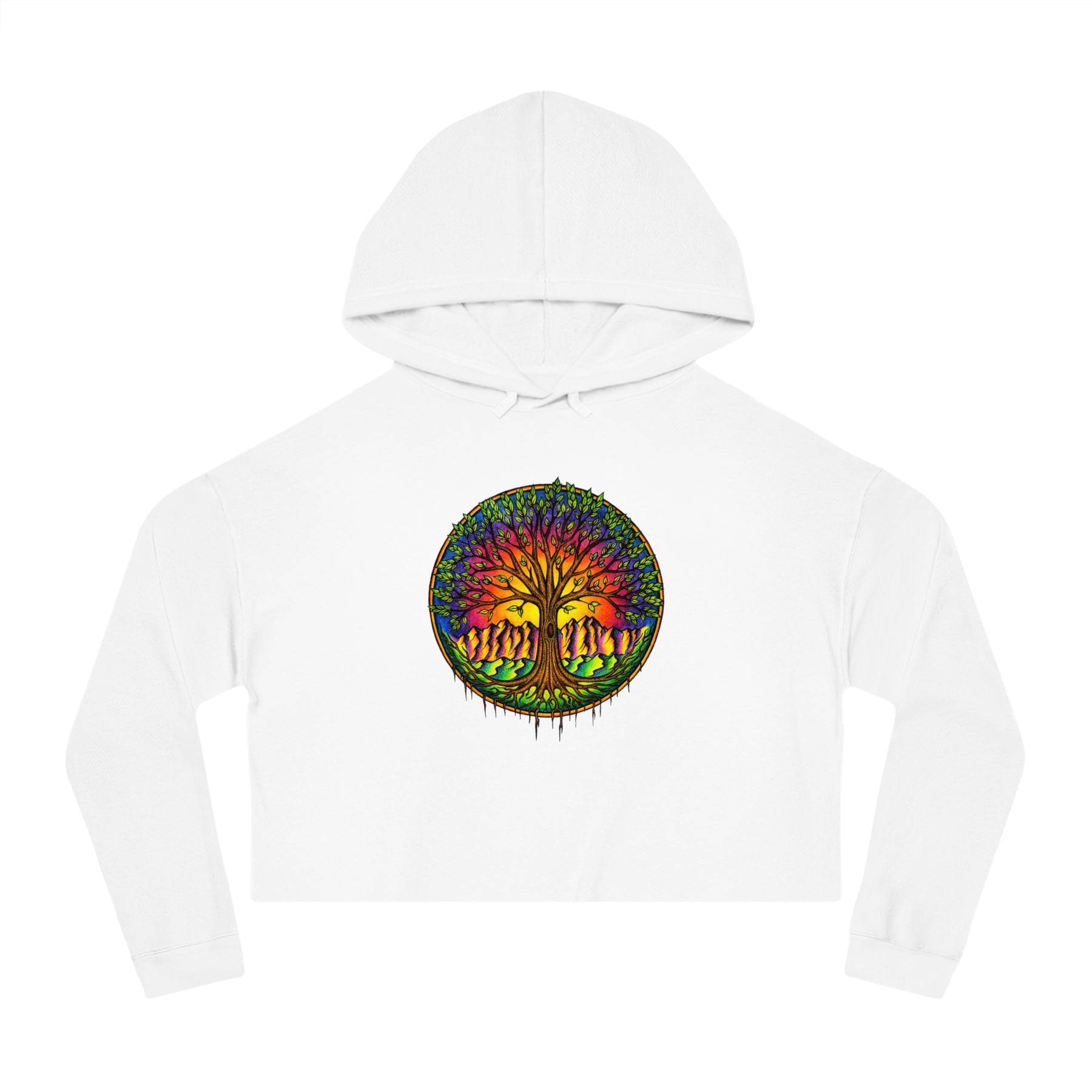 Tree - Women’s Cropped Hooded Sweatshirt