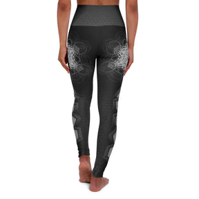 Metatrons Cube - High Waisted Yoga Leggings