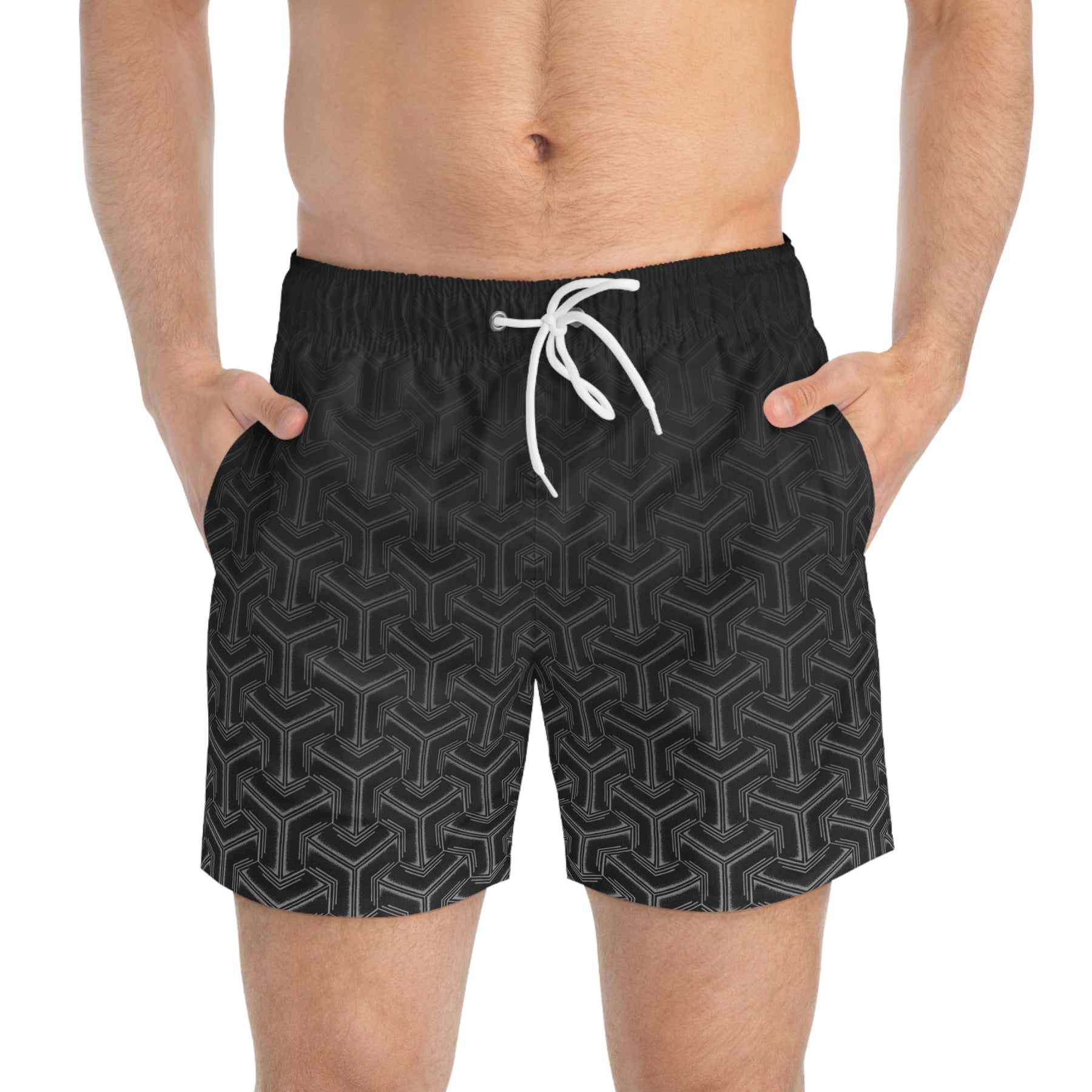 Geometric Fade Swim Trunks