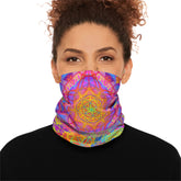 Psychedelic Mandala Neck Gaiter - Lightweight Stylish Face Covering for Outdoor Adventures