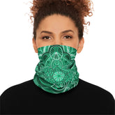 Metatron's Cube Mandala Neck Gaiter - Lightweight Stylish Face Covering for Outdoor Adventures