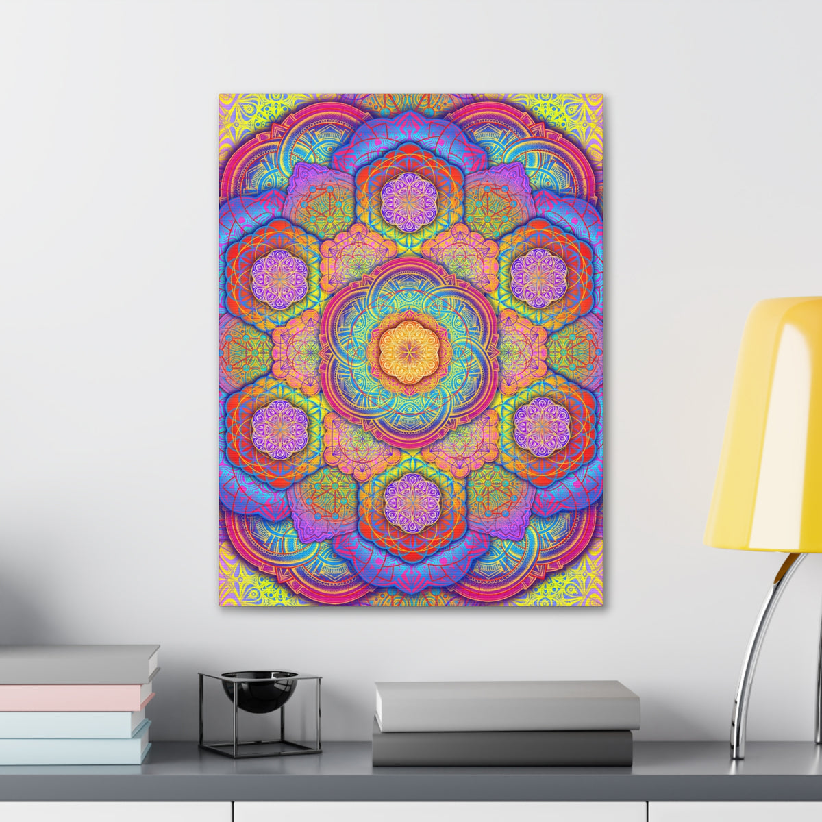 Psychedelic Mandala Canvas Print