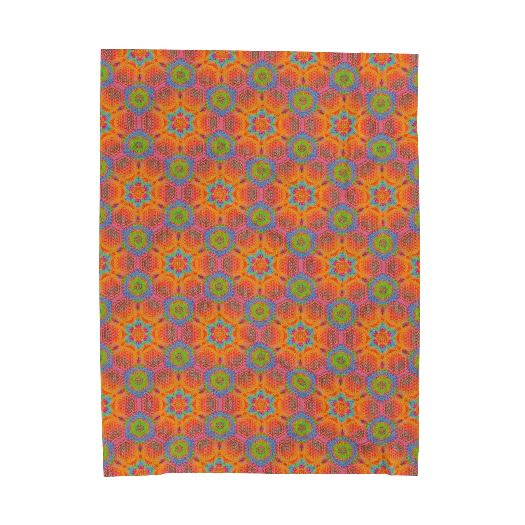 Sacred Geometry Mandala Velveteen Plush Blanket