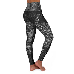Star Tetrahedron - Mandala High Waisted Yoga Leggings