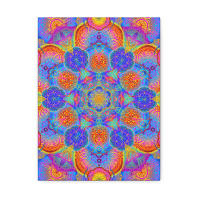 Psychedelic Metatron's Cube Canvas Print