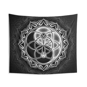 Yin Yang Mandala - Wall Tapestries