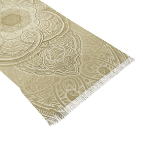 Tan Sacred Geometry Scarf