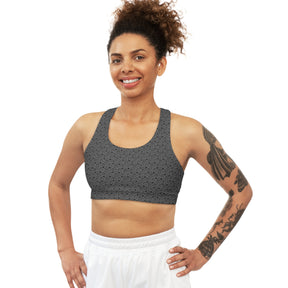 Simple Geometry Pattern Seamless Sports Bra