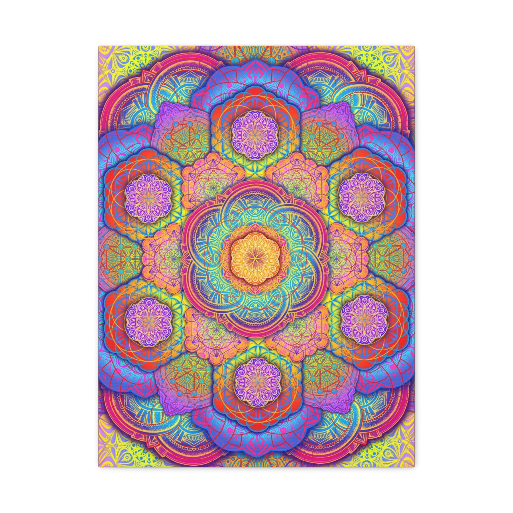 Psychedelic Mandala Canvas Print