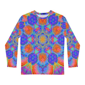 Psychedelic Mutations Cube Mandala Men's Long Sleeve Shirt