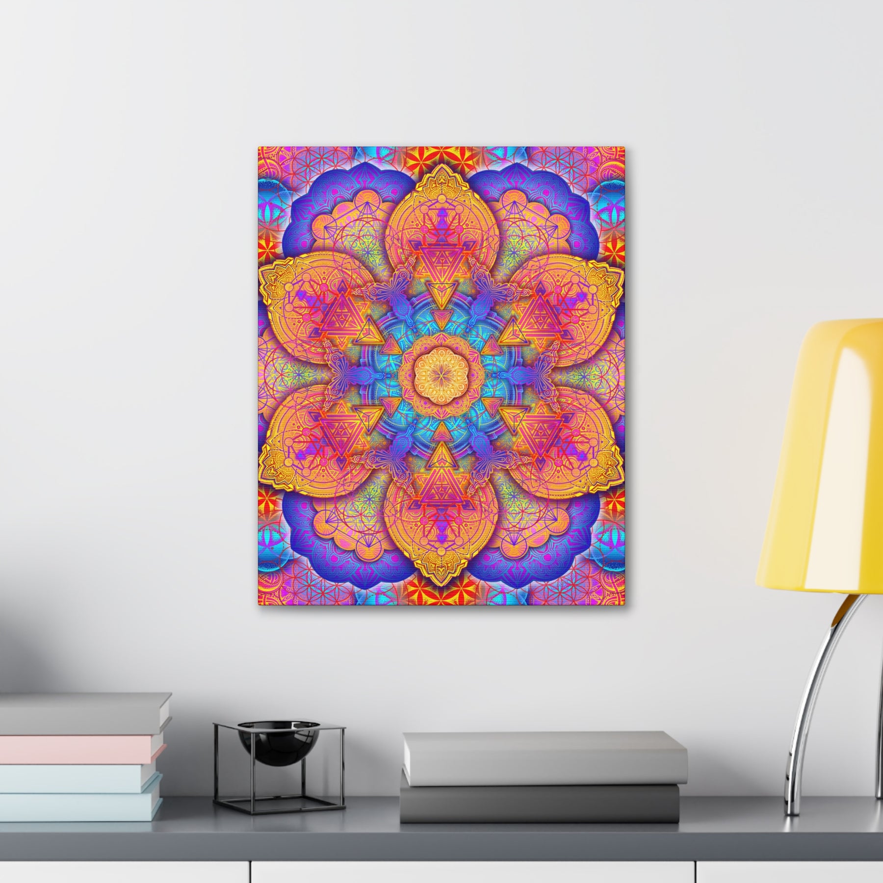 Psychedelic Mandala Canvas Print