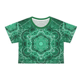 Malachite Mandala Crop Tee