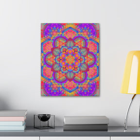 Psychedelic Mandala Canvas Print