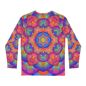 Psychedelic Sacred Geometry Mandala Men's Long Sleeve Shirt