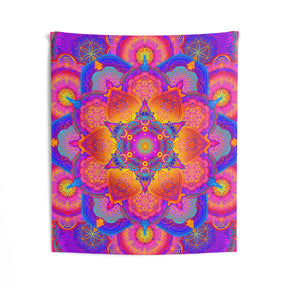 Psychedelic Mandala Wall Tapestry