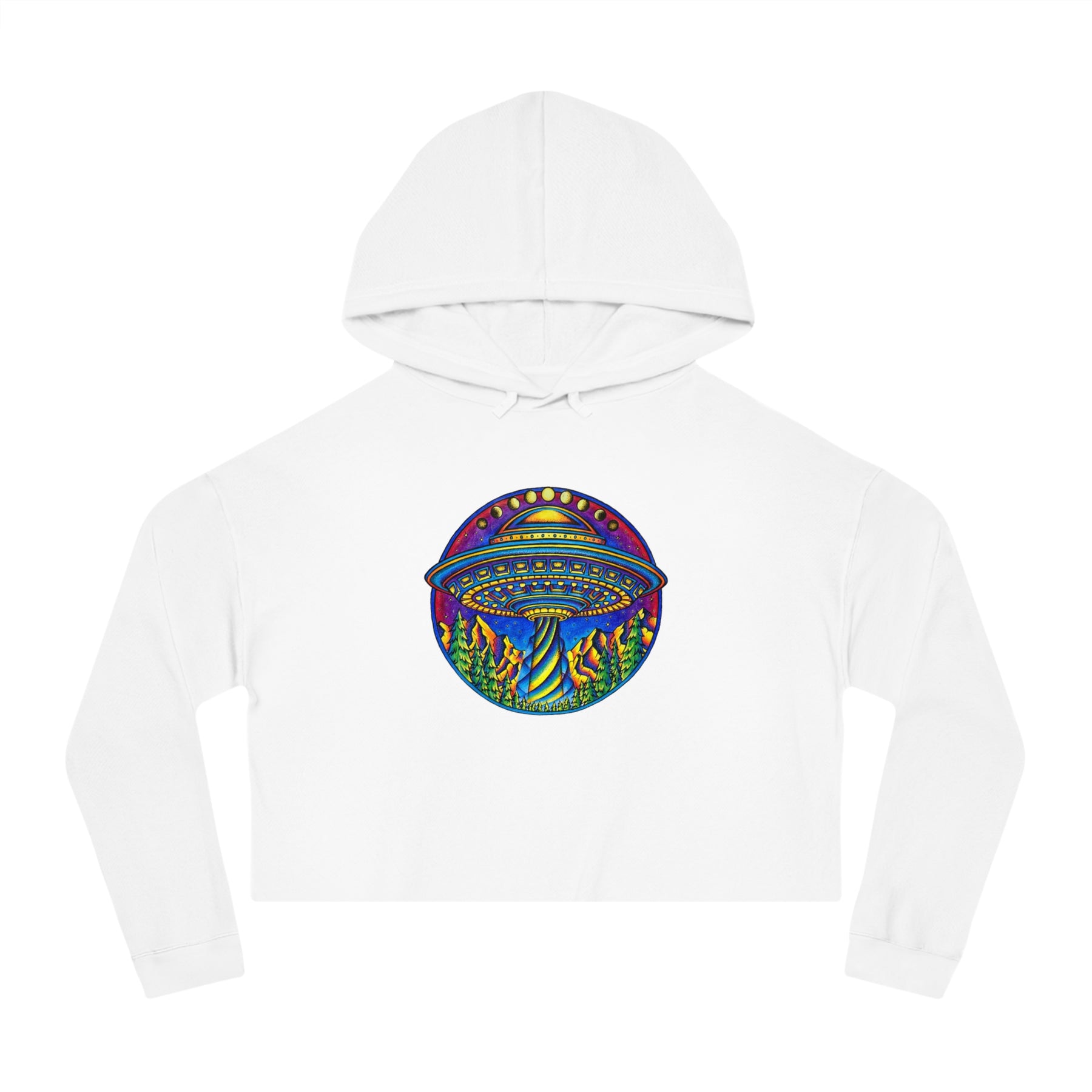 UFO - Women’s Cropped Hooded Sweatshirt