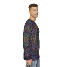 Mushroom Mandala Men's Long Sleeve Shirt