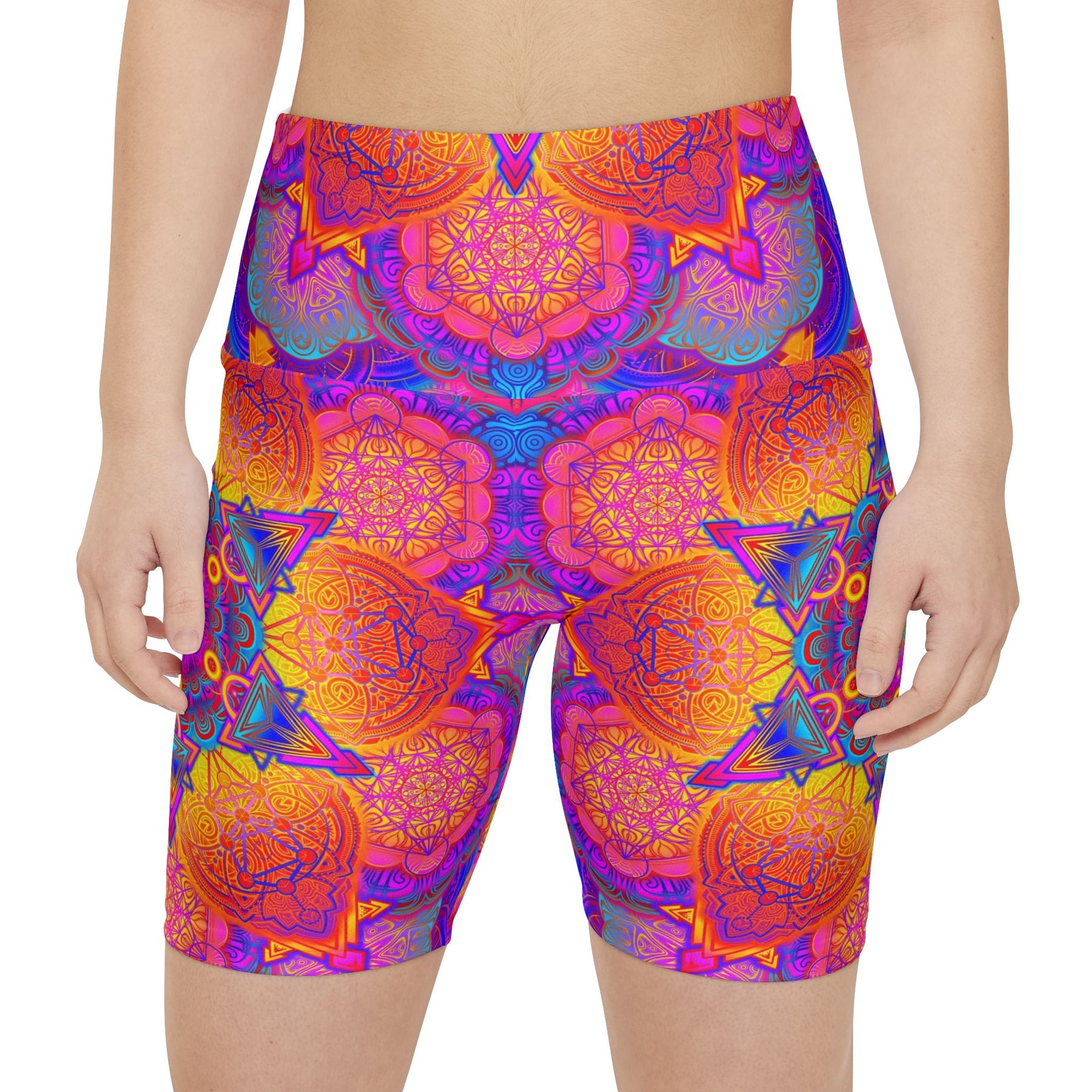 Starburst Mandala Workout Shorts