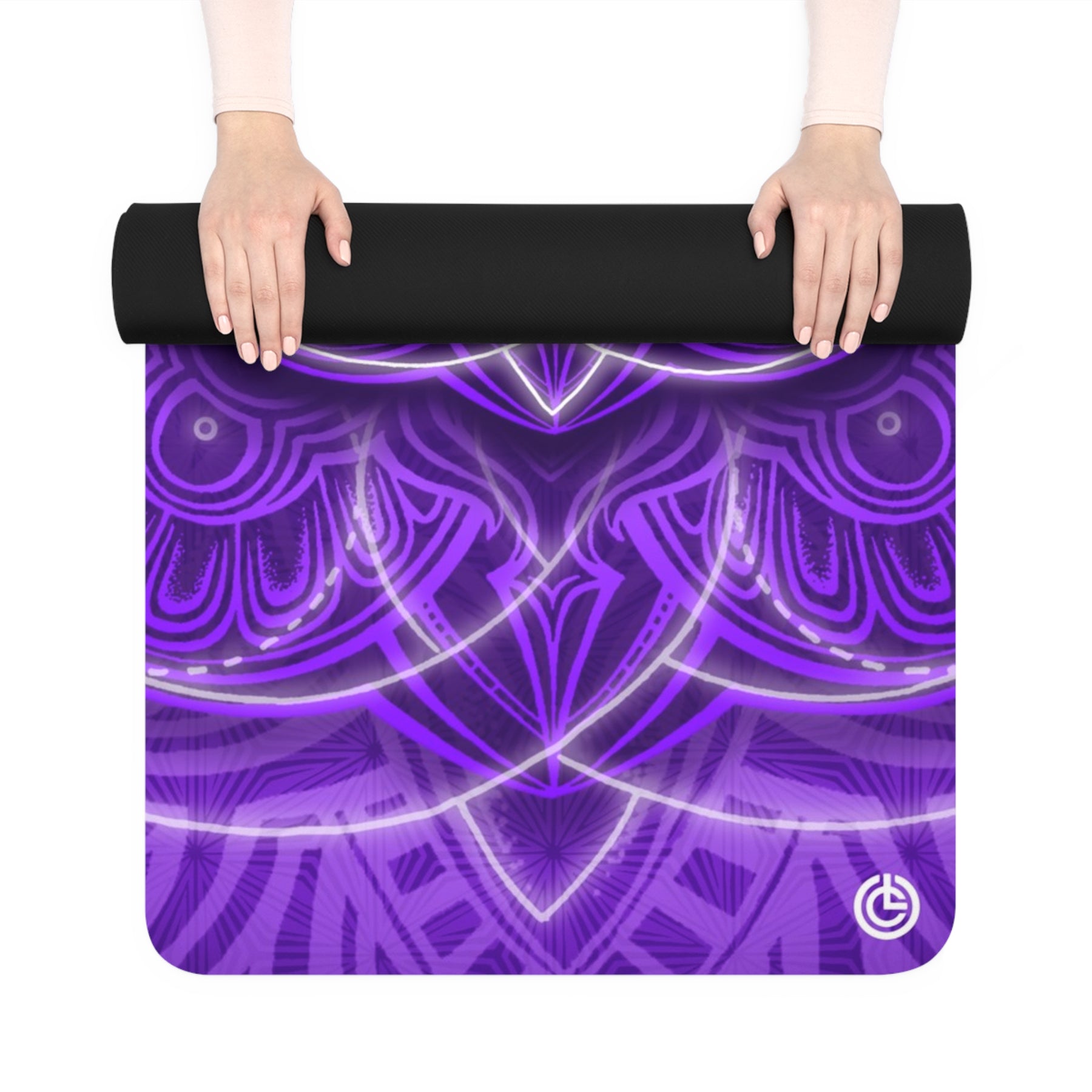 Purple Flower of Life - Yoga Mat