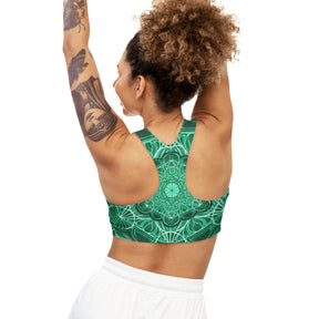 Metatron's Malachite Mandala Sports Bra