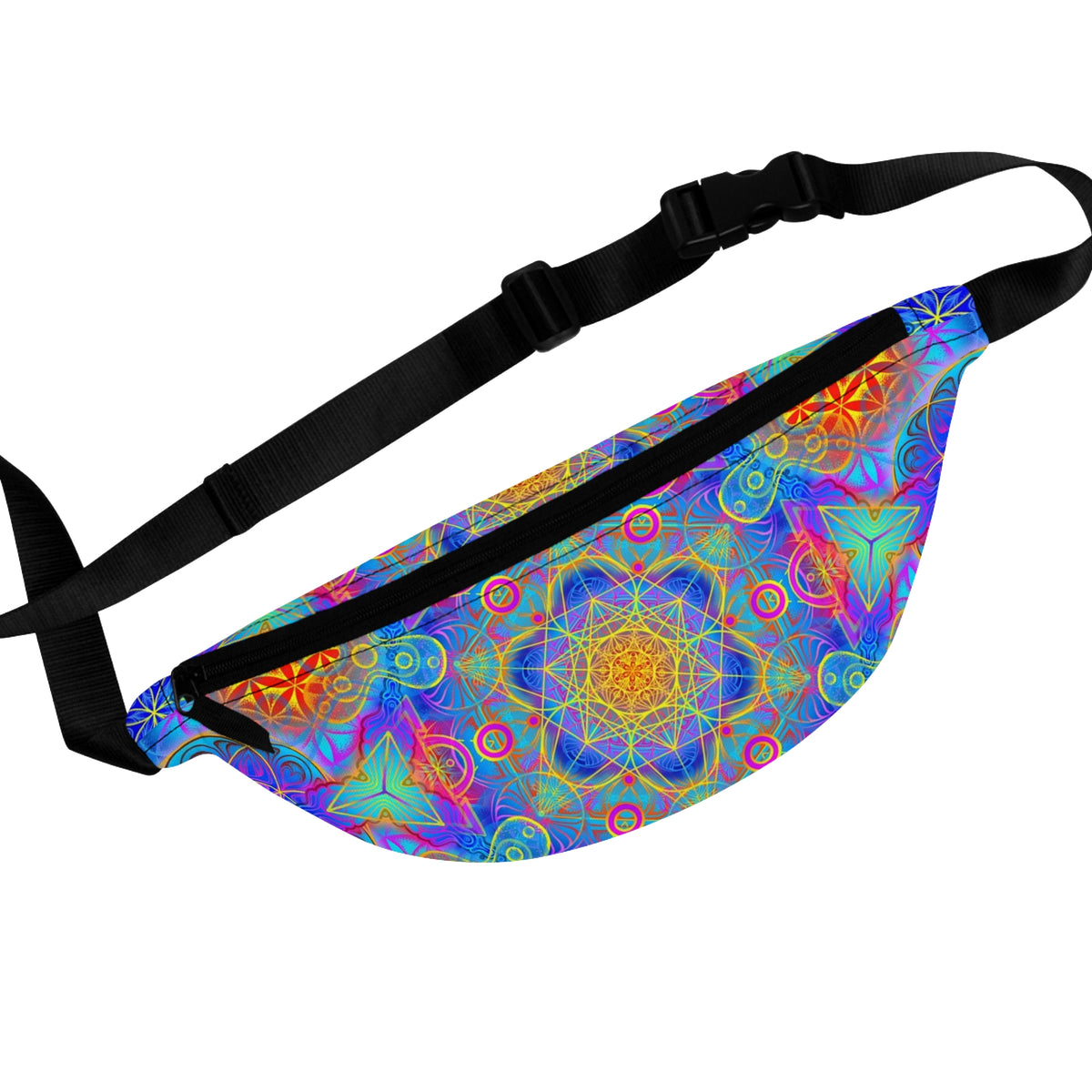 Psychedelic Metatrons Cube Fanny Pack