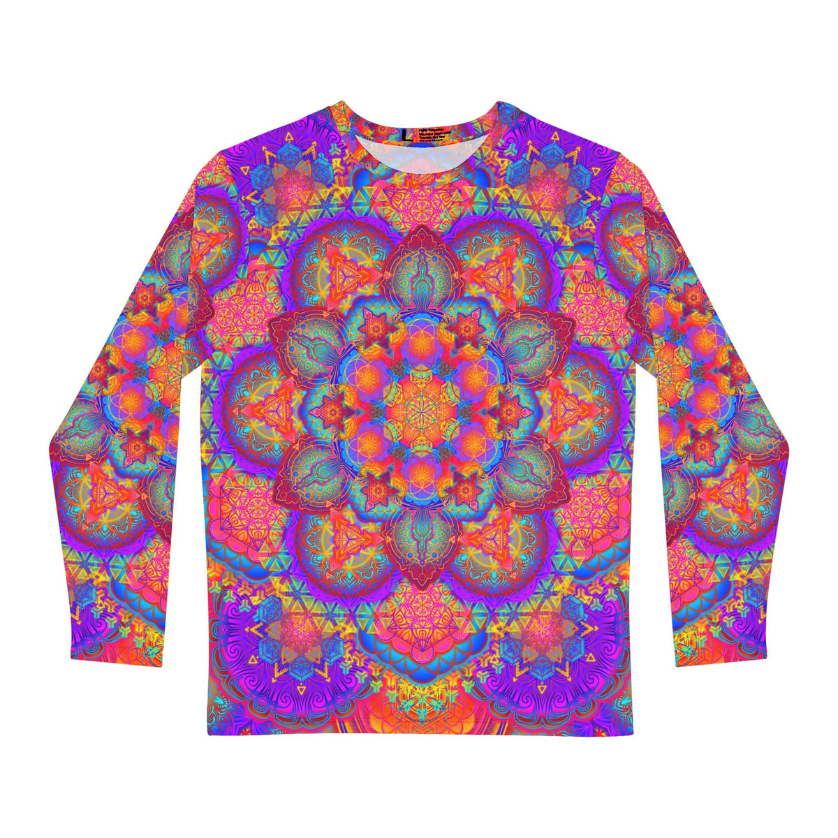 Psychedelic Mandala Men's Long Sleeve Shirt