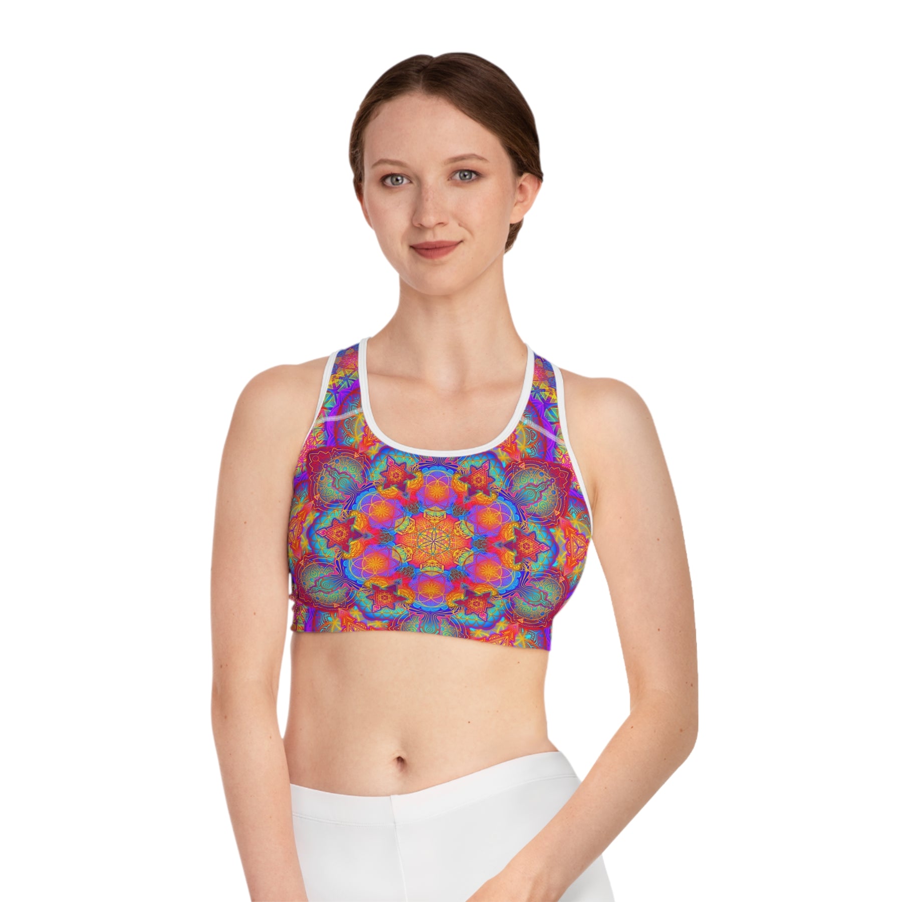 Psychedelic Mandala Sports Bra