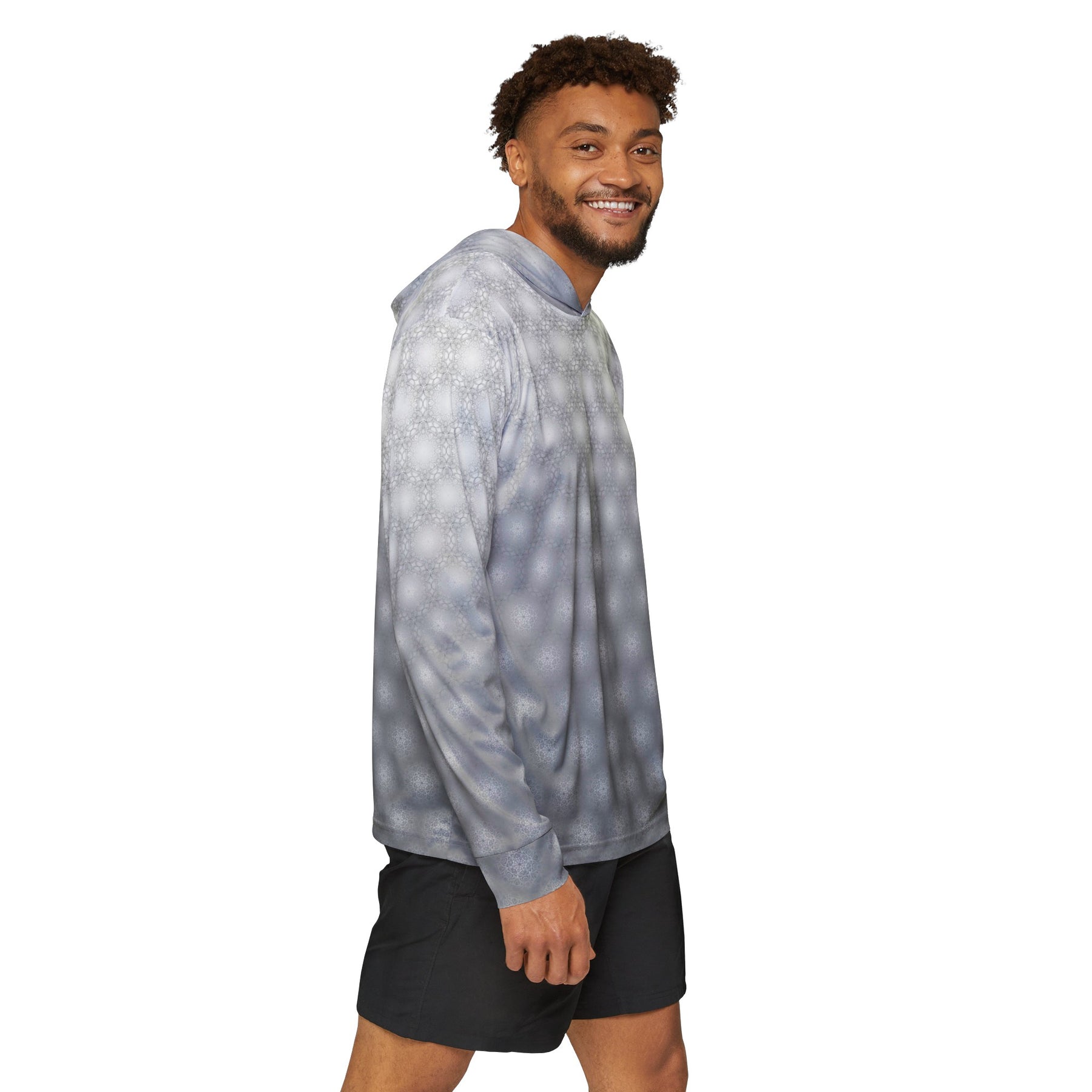 Metatrons Cube Fade Men's Sun Hoodie