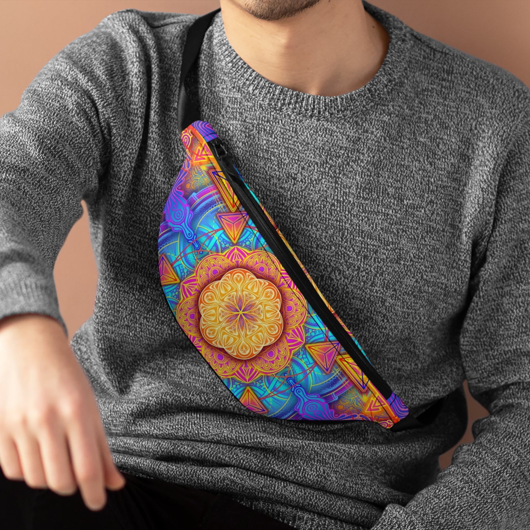 Psychedelic Seed of Life Fanny Pack