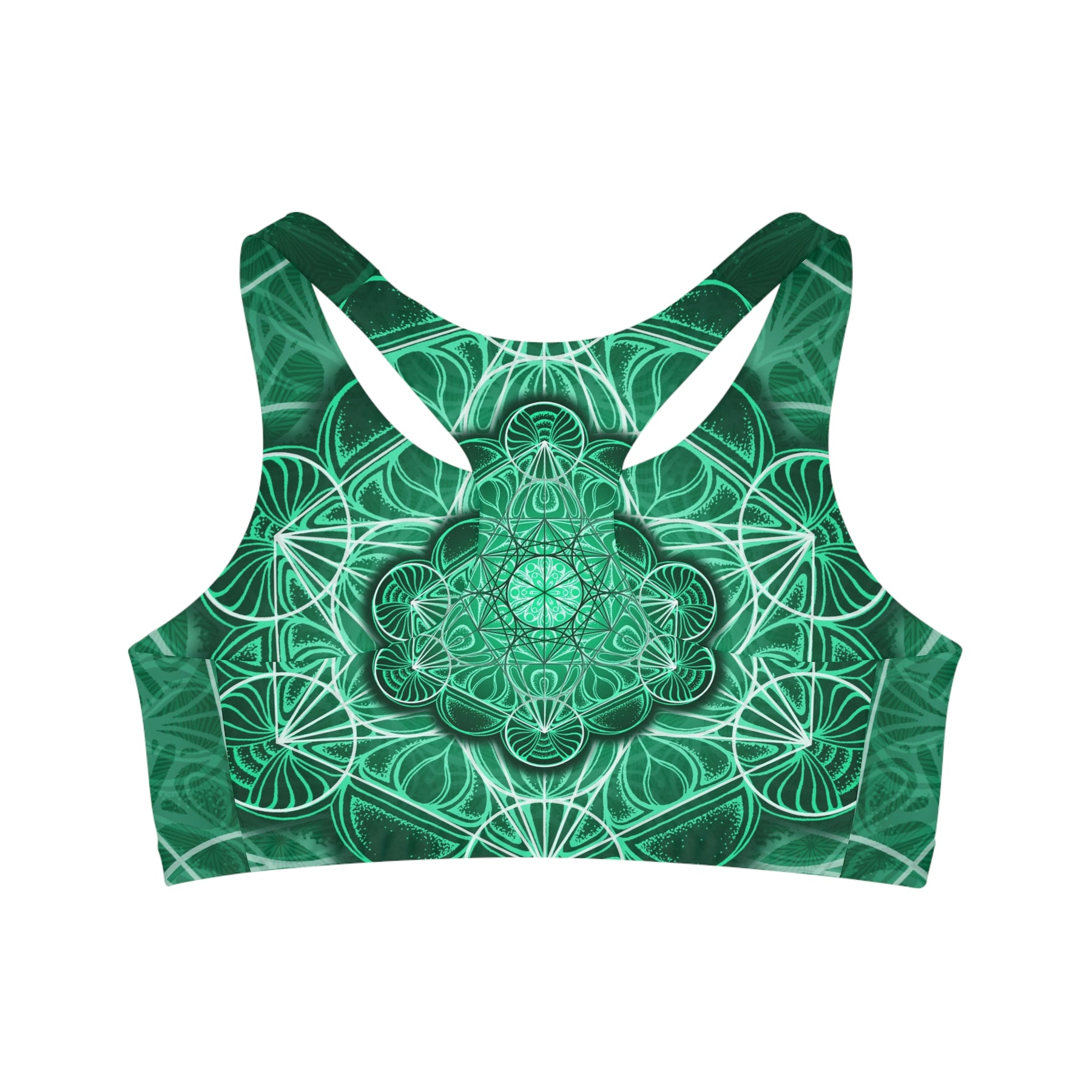 Metatron's Malachite Mandala Sports Bra