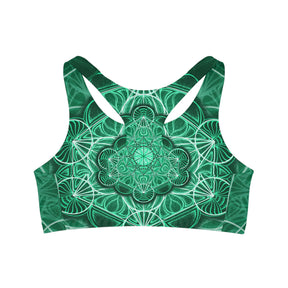 Metatron's Malachite Mandala Sports Bra