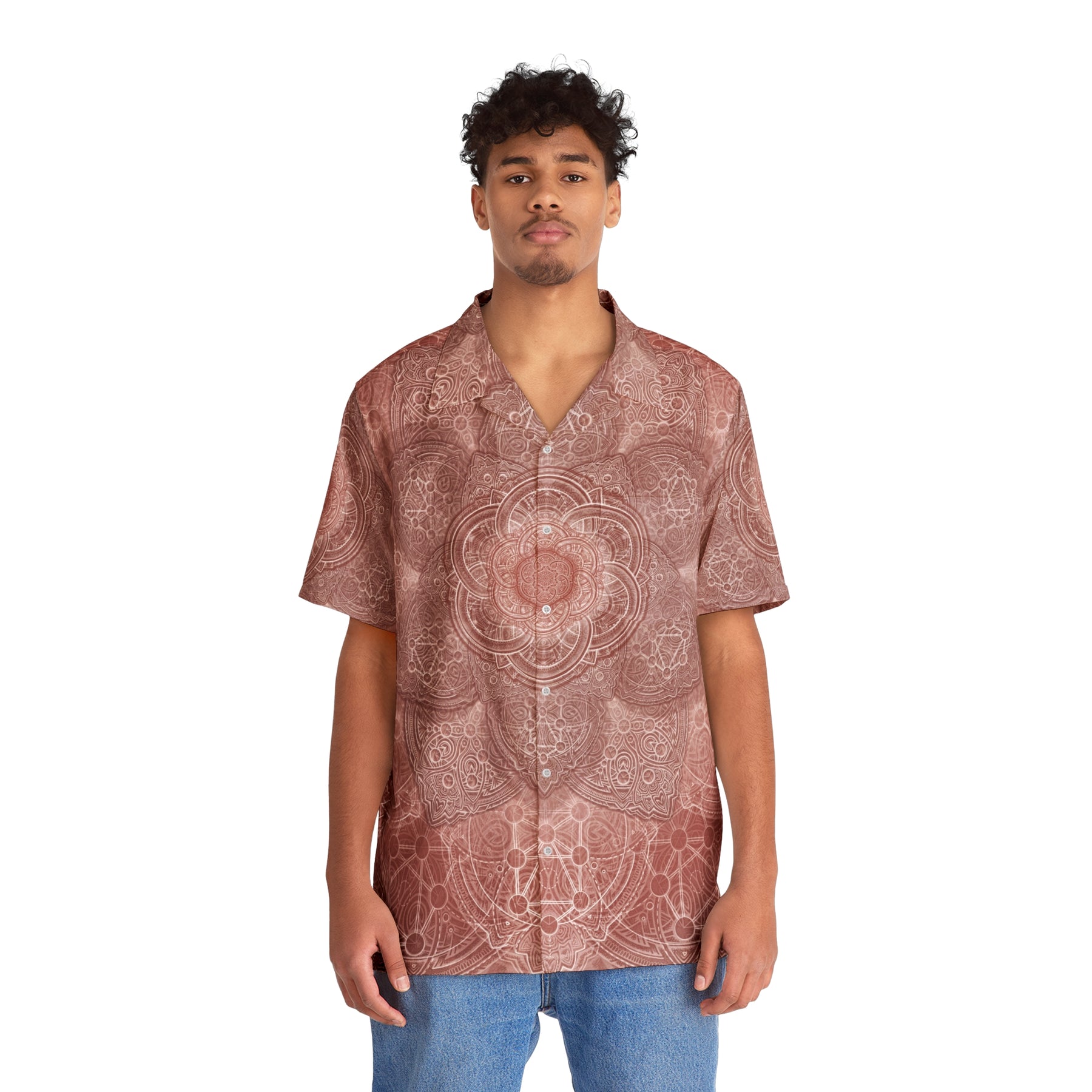 Red Flower of Life of Life Hawaiian T-Shirt