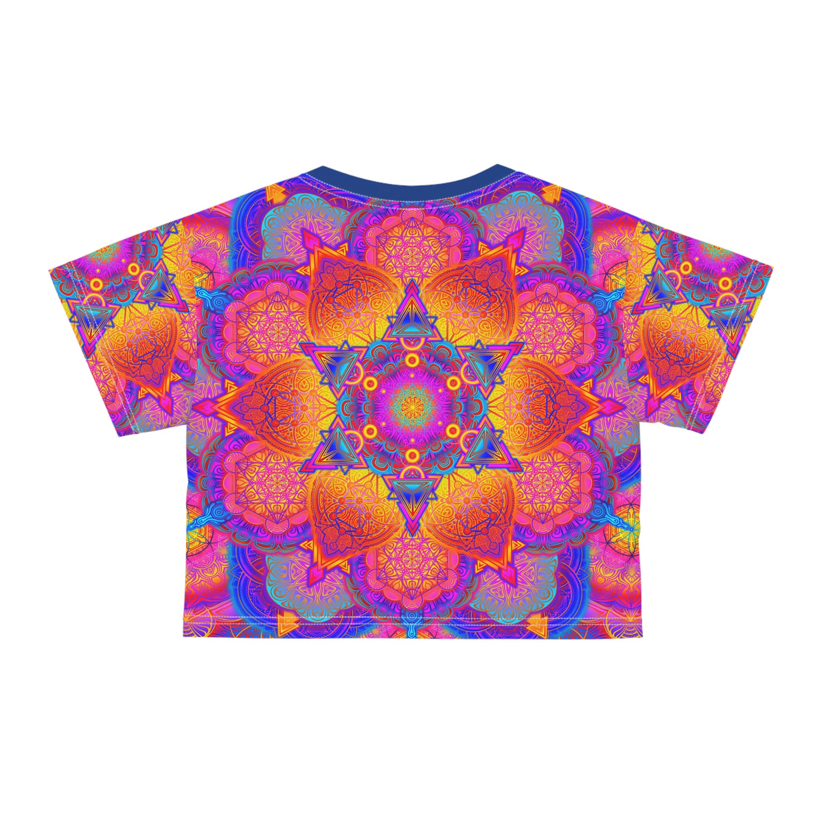 Psychedelic Mandala Crop Tee