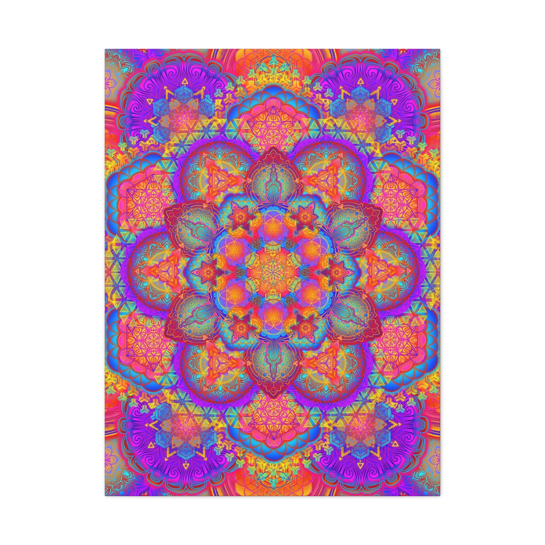 Psychedelic Mandala Canvas Print