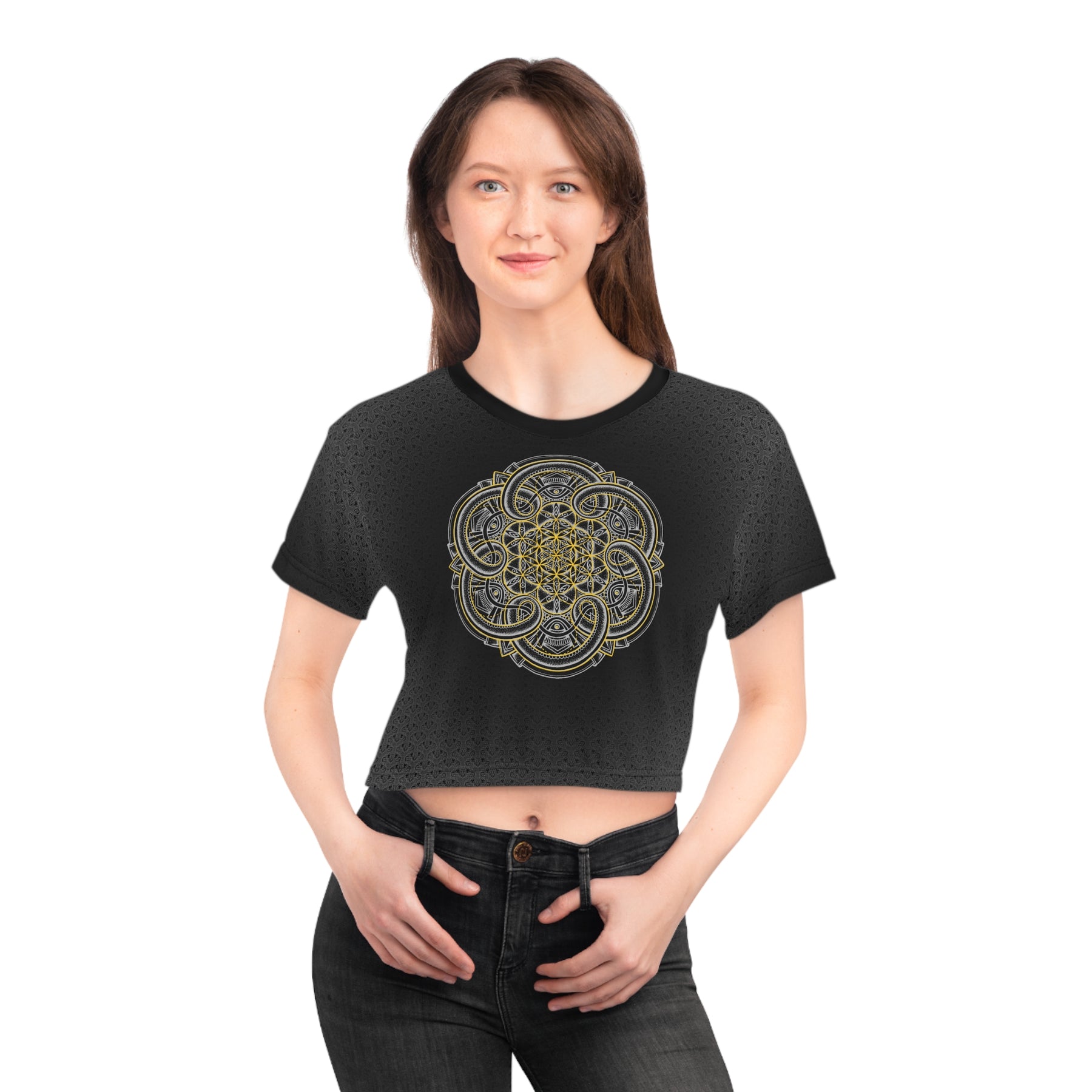 Flower of Life Crop Tee