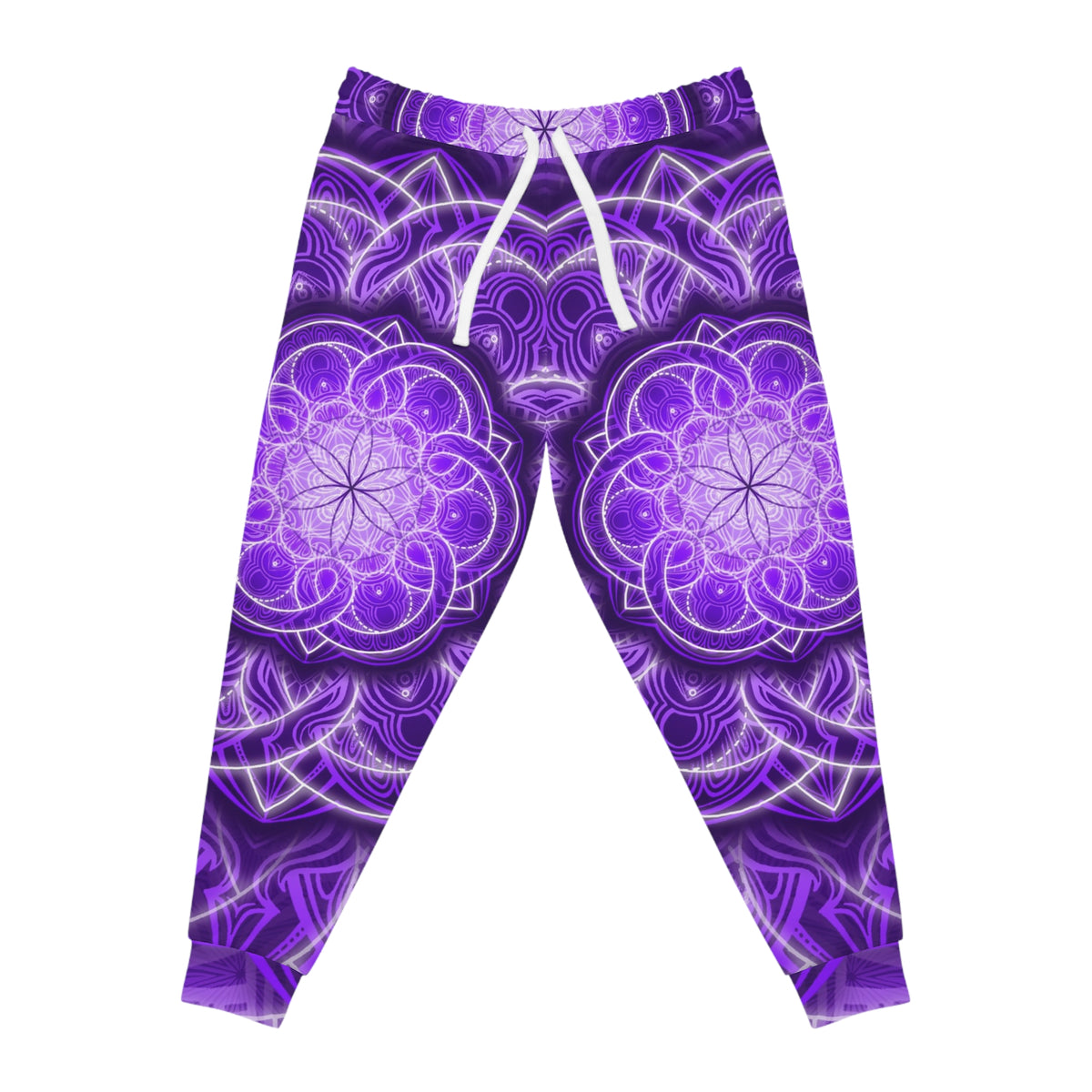 Purple Sacred Geometry Athletic Joggers