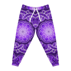 Purple Sacred Geometry Athletic Joggers